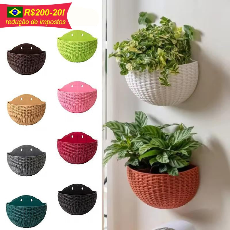 FlorParede – Vaso Colorido Pendurável para Jardim e Varanda