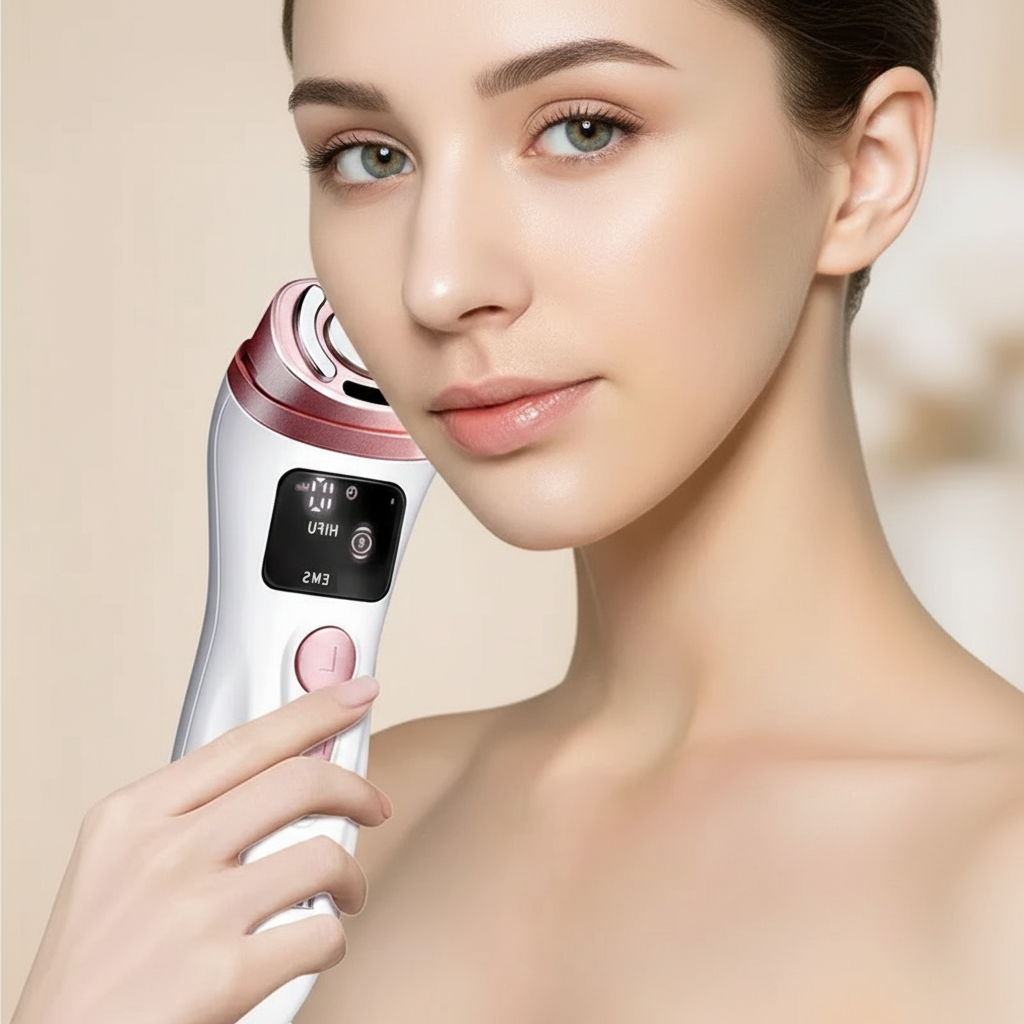 SonicGlow Mini – Massageador Facial de Microcorrente e Ultrassom