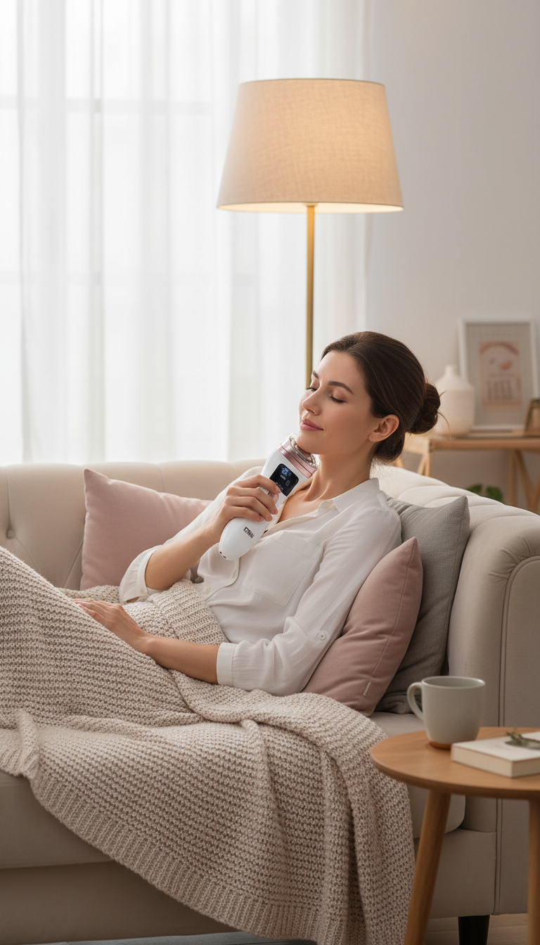 SonicGlow Mini – Massageador Facial de Microcorrente e Ultrassom